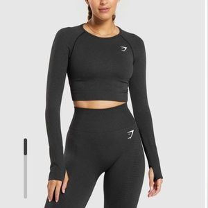 GYMSHARK VITAL SEAMLESS 2.0 LONG SLEEVE CROP TOP Medium